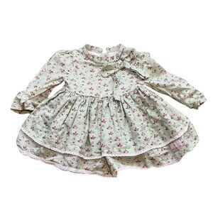 Willow Wears Pink Petite Rose Floral Dress sz 2